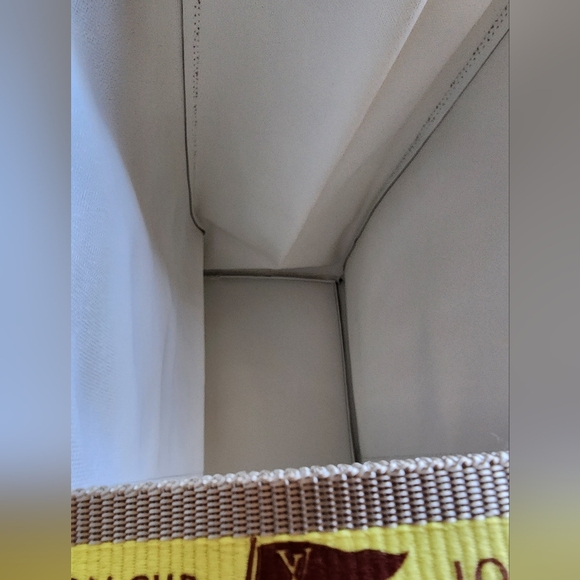 Louis Vuitton Cup Gray Tote with Yellow Strap (2 Piece) - Authencity Cert Incl. - Picture 13 of 16